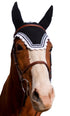 Equine Couture Fly Bonnet with Silver Lurex & Contrast Color - Breeches.com