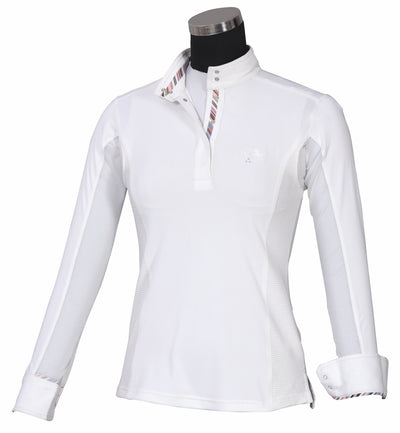 Equine Couture Ladies Cara Long Sleeve Show Shirt - Breeches.com