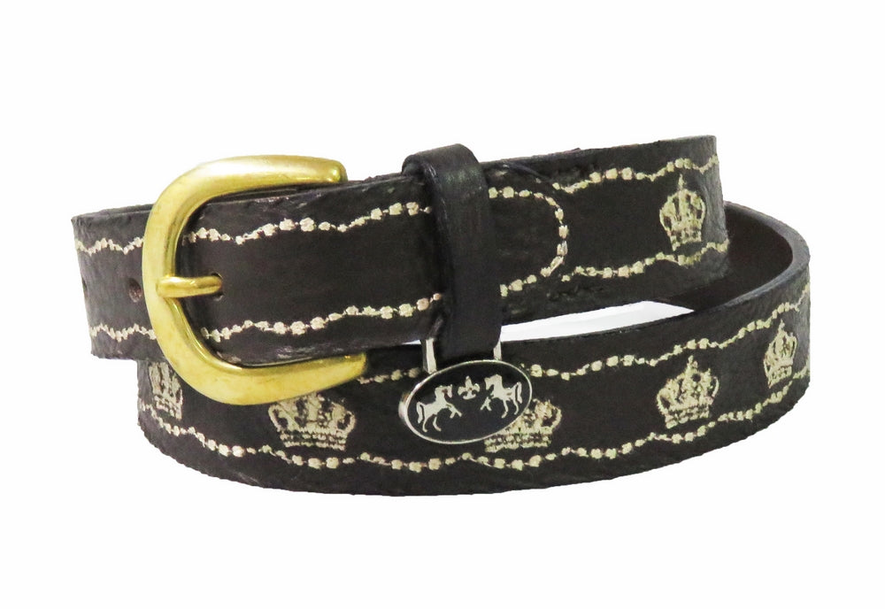 Equine Couture Children's Cacey Leather Belt - Breeches.com