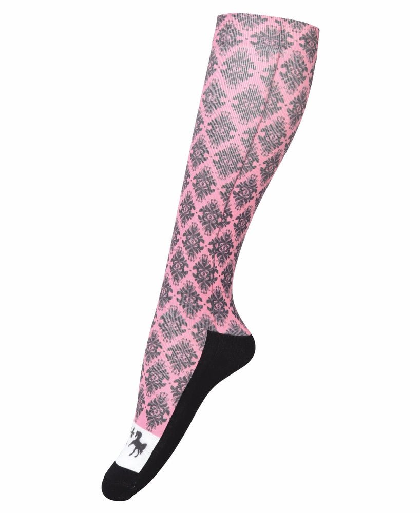 Equine Couture Ladies Tara Technical Padded Knee Hi Boot Socks - Breeches.com