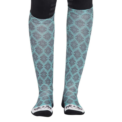 Equine Couture Ladies Tara Technical Padded Knee Hi Boot Socks - Breeches.com