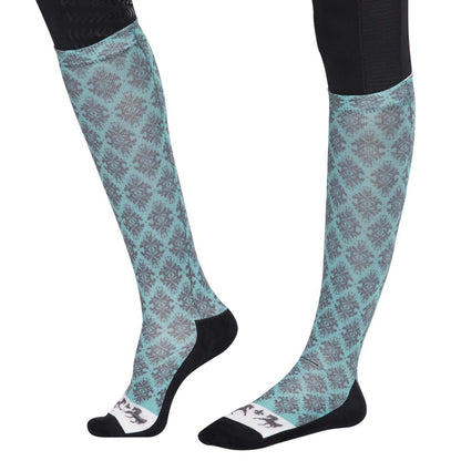 Equine Couture Ladies Tara Technical Padded Knee Hi Boot Socks - Breeches.com