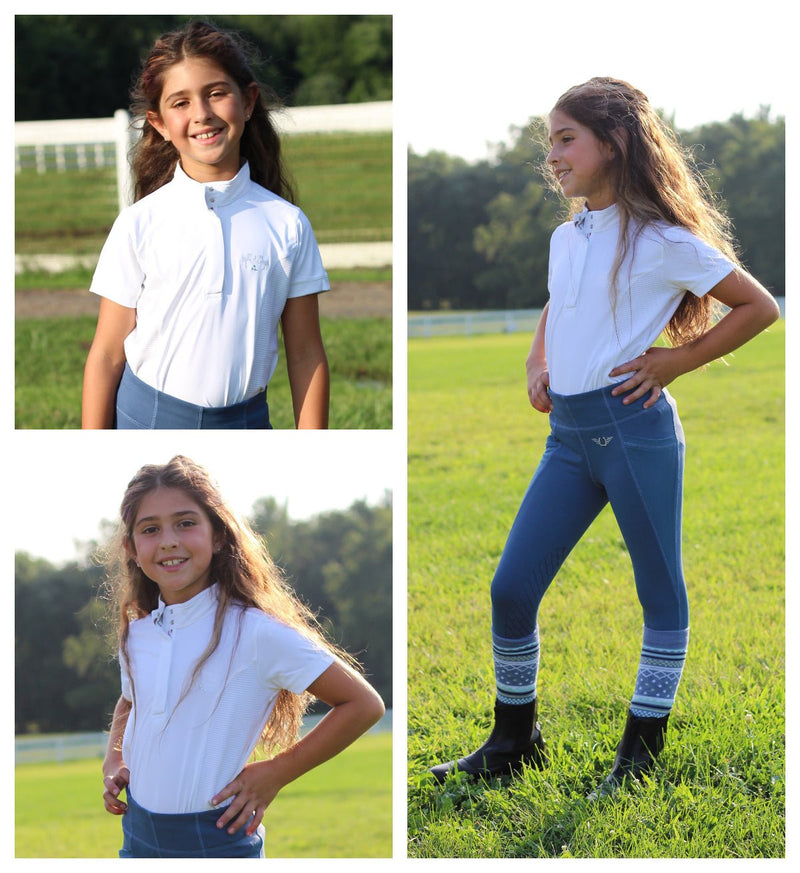 Equine Couture Children's Cara Short Sleeve Show Shirt - Breeches.com