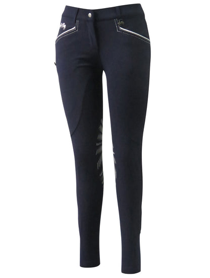 Equine Couture Ladies Lille Knee Patch Breeches - Breeches.com