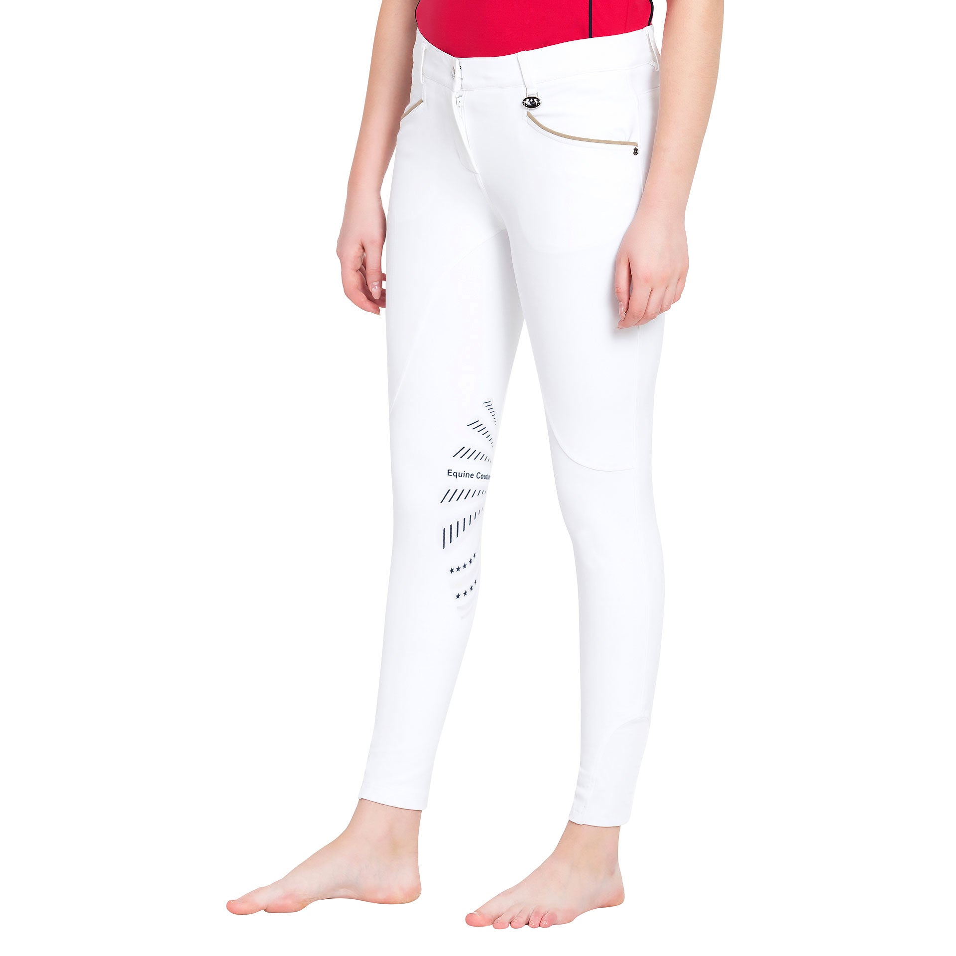 Equine Couture Ladies Lille Knee Patch Breeches - Breeches.com