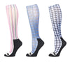 Equine Couture Ladies Isabel Padded Knee Hi Boot Socks - 3 Pack - Breeches.com