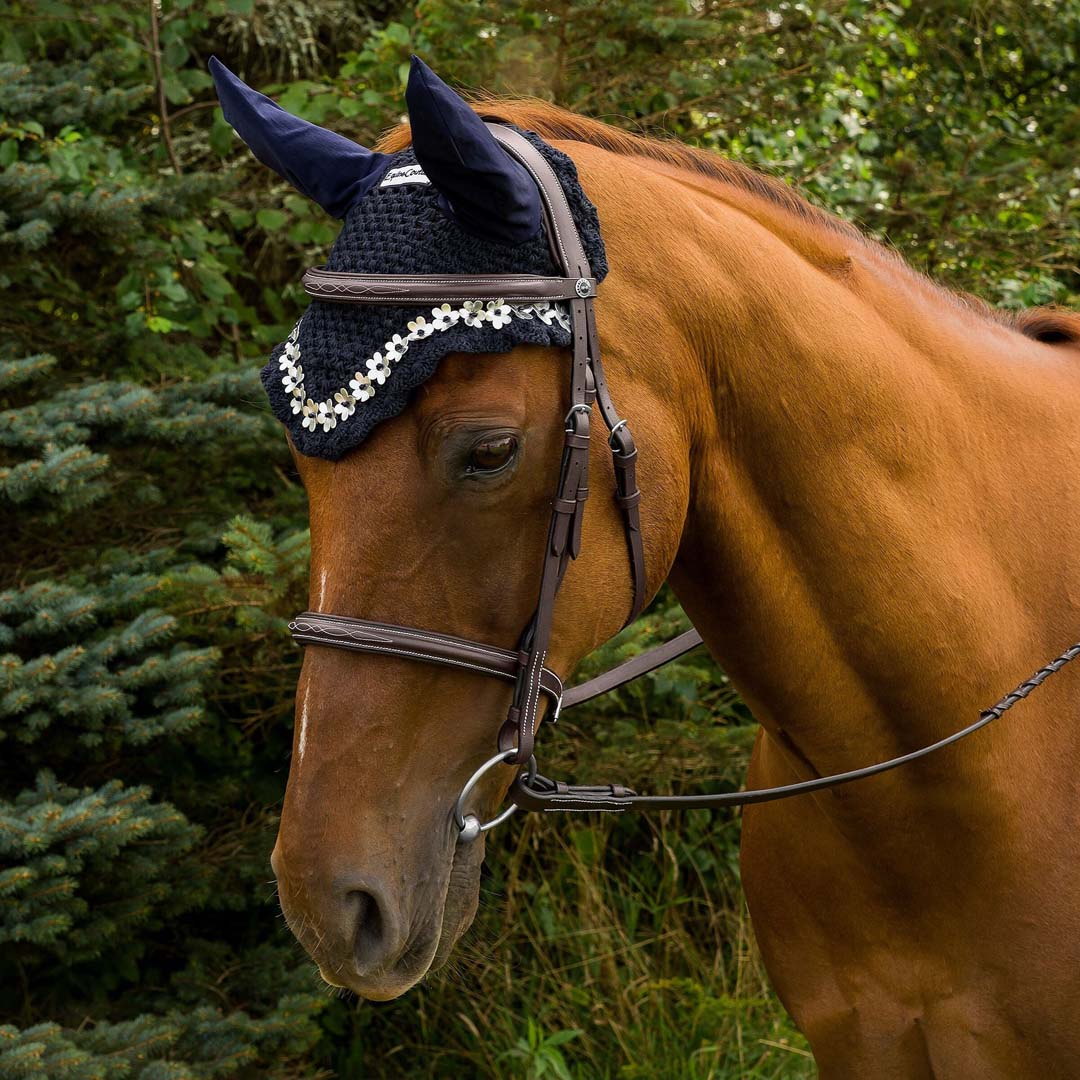 Equine Couture Floral Fly Bonnet - Breeches.com