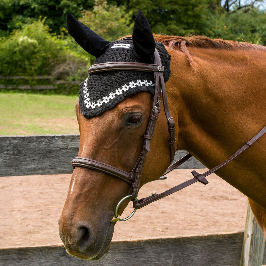 Equine Couture Floral Fly Bonnet - Breeches.com