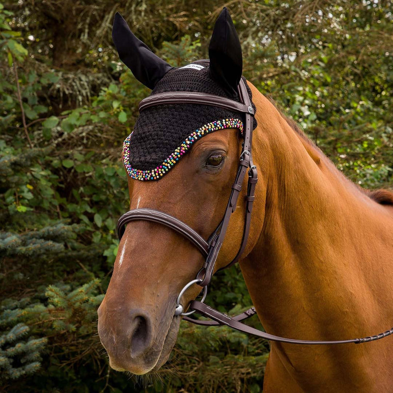 Equine Couture Beaded Fly Bonnet - Breeches.com
