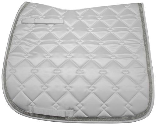 Euro Star Crystal Quilted Saddle Pad In Black & Purple - Dressage