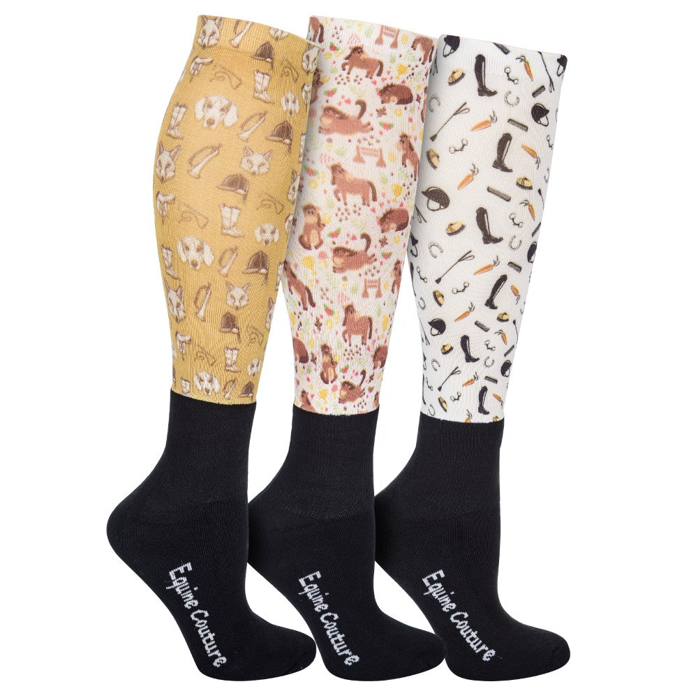 EQUINE COUTURE OTC SOCK 3 PACK - Breeches.com