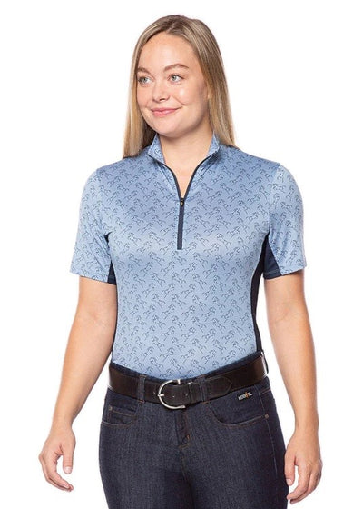 Kerrits Ladies Aire Ice Fil Short Sleeve Printed Shirt - Breeches.com