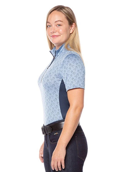Kerrits Ladies Aire Ice Fil Short Sleeve Printed Shirt - Breeches.com