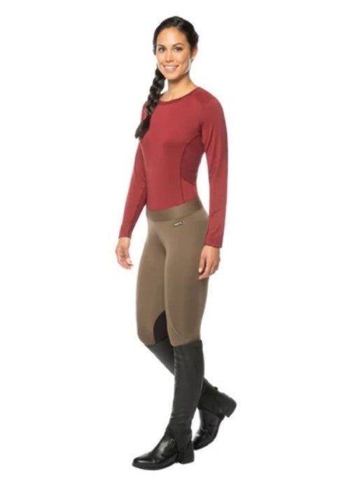 Kerrits Flow Rise Knee Patch Performance Tight - Breeches.com