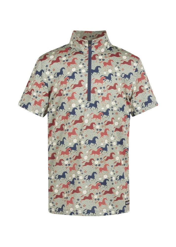 Kerrits Kids Aire Ice Fil Short Sleeve Solid Shirt - Breeches.com