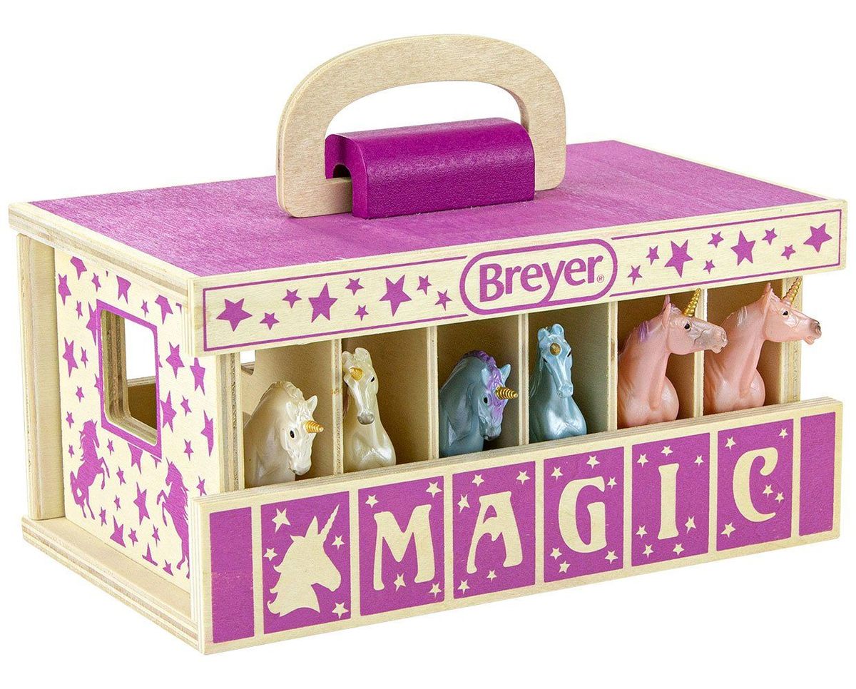 Breyer Unicorn Magic Wooden Carry Case - Breeches.com