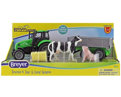Breyer Breyer  Farms Tractor and Tag-A-Long Wagon - Breeches.com
