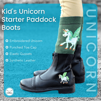 TuffRider Children's Unicorn Starter Front Zip Paddock Boots TuffRider Children's Unicorn Starter Front Zip Paddock Boots