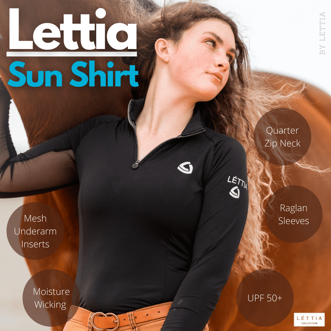 Lettia Women Quarter-Zip Neck UPF 50+ Sun Shirt - Breeches.com