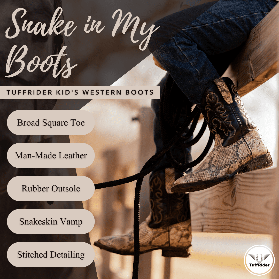 Youth snake boots deals