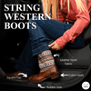 TuffRider Women String Embroidered Leather Square Toe Western Boots - Breeches.com