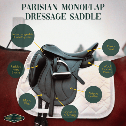 Henri de Rivel Parisian Monoflap Dressage Saddle - Breeches.com