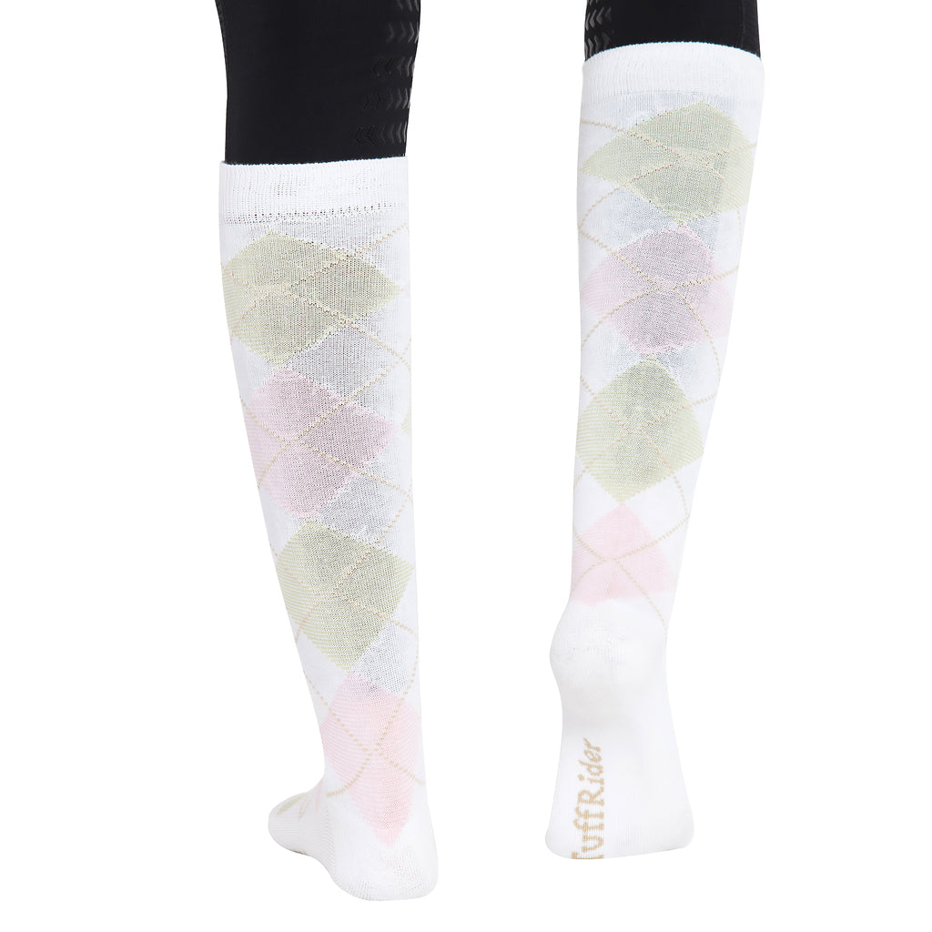 TuffRider Ladies Bamboo Argyle Knee Hi Socks_4