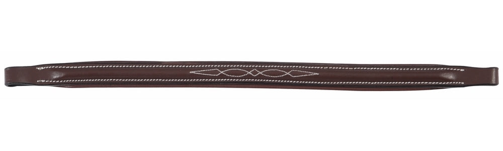 Henri de Rivel Pro Raised Fancy Stitched Replacement Browband for Traditional Style Bridles - Breeches.com
