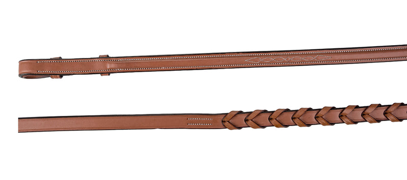 Laureate by Henri de Rivel Fancy Stitched Raised Laced Reins - Breeches.com