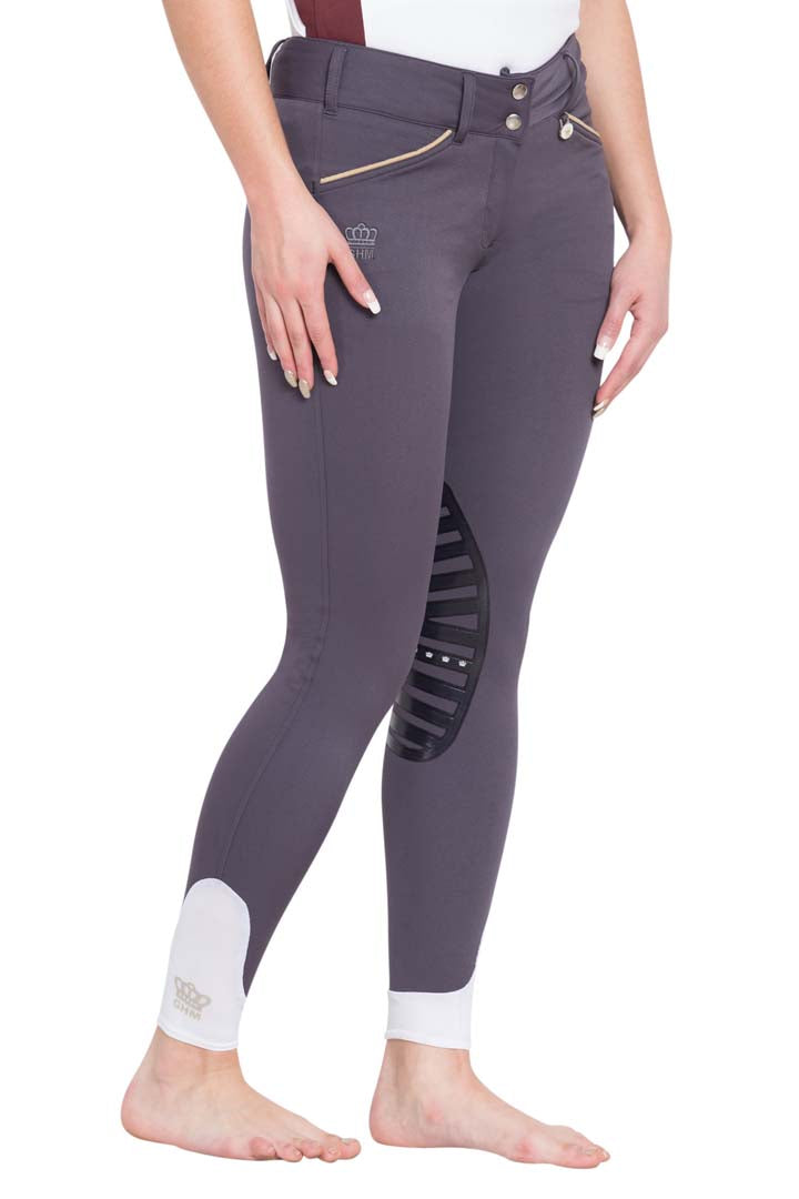 George H Morris Ladies Add Back Silicone Knee Patch Breeches - Breeches.com