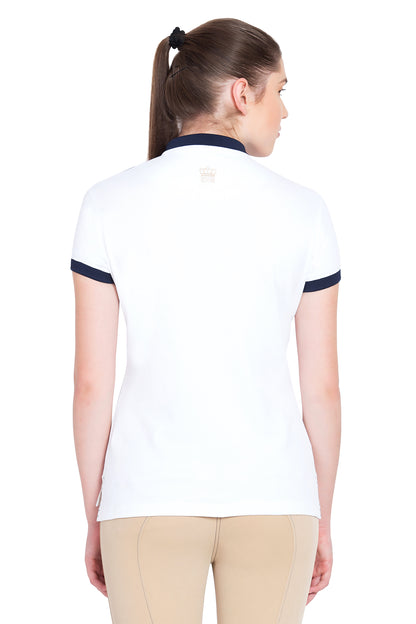 George H Morris Ladies Hunter Short Sleeve Polo Sport Shirt - Breeches.com