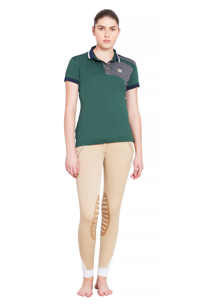 George H Morris Ladies Hunter Short Sleeve Polo Sport Shirt - Breeches.com