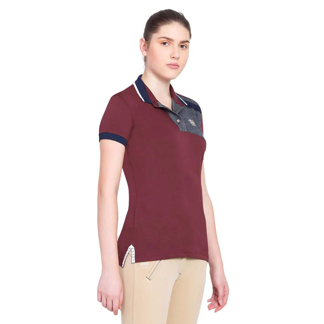 George H Morris Ladies Hunter Short Sleeve Polo Sport Shirt - Breeches.com