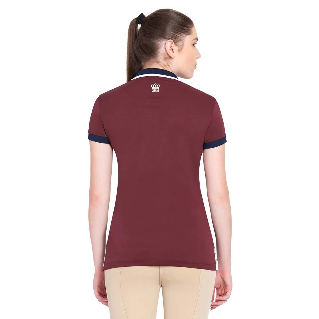 George H Morris Ladies Hunter Short Sleeve Polo Sport Shirt - Breeches.com