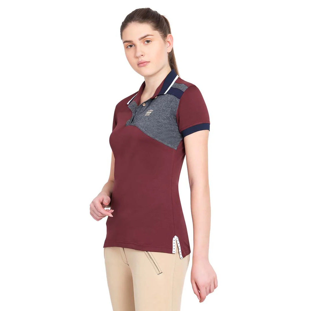 George H Morris Ladies Hunter Short Sleeve Polo Sport Shirt - Breeches.com