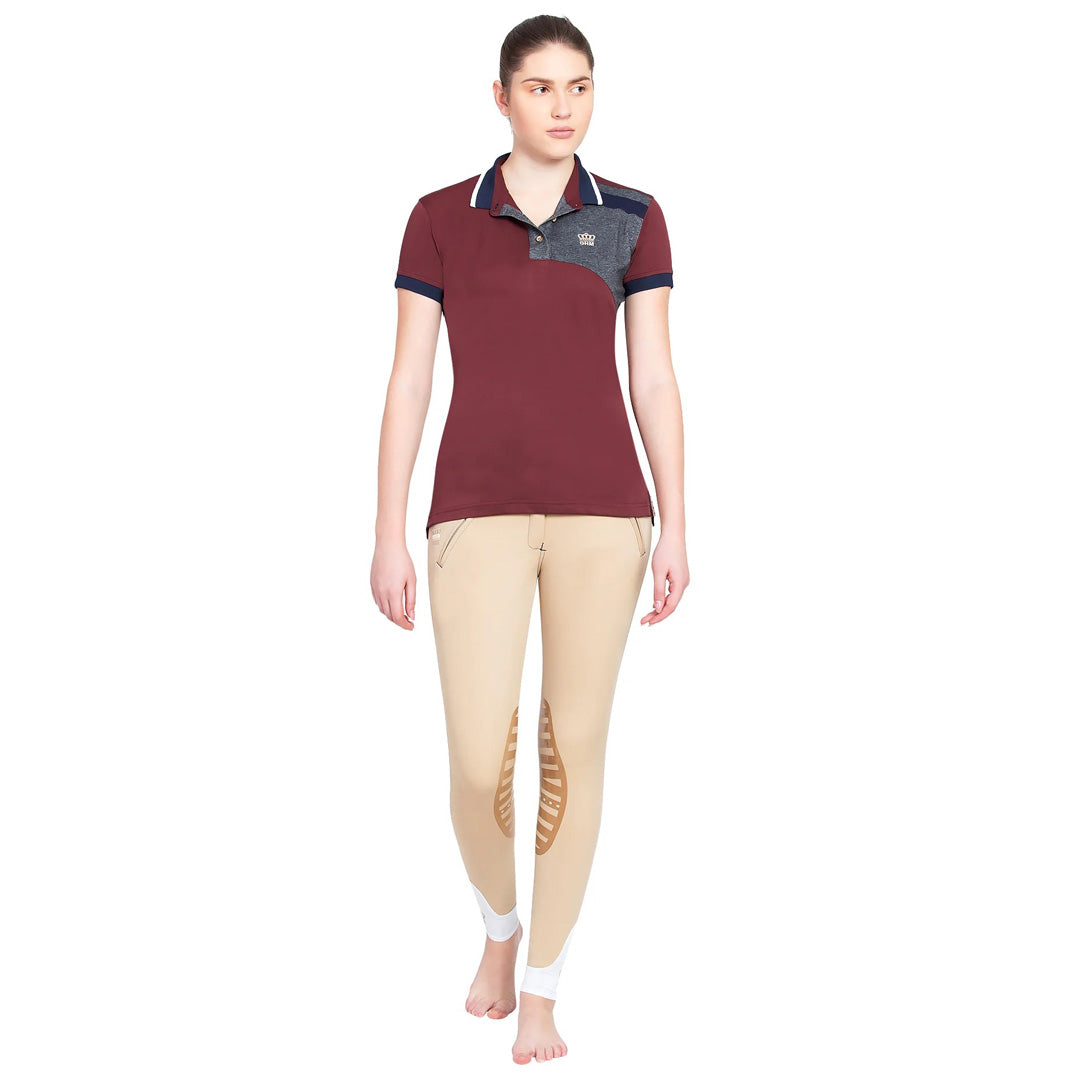 George H Morris Ladies Hunter Short Sleeve Polo Sport Shirt - Breeches.com