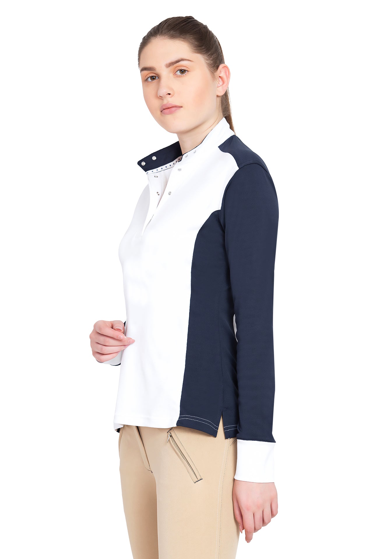 George H Morris Ladies Champion Long Sleeve Show Shirt - Breeches.com