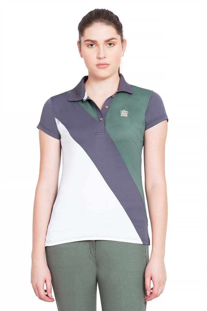 George H Morris Ladies Pro Sport Short Sleeve Polo Sport Shirt - Breeches.com