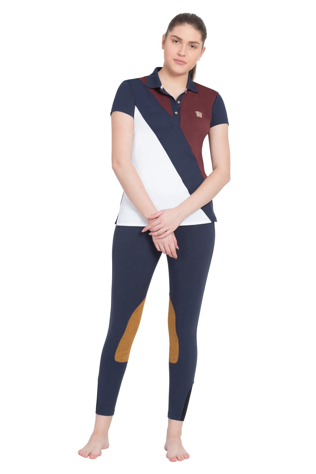 George H Morris Ladies Pro Sport Short Sleeve Polo Sport Shirt - Breeches.com