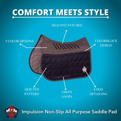 Equine Couture Impulsion Non Slip All Purpose Saddle Pad - Breeches.com