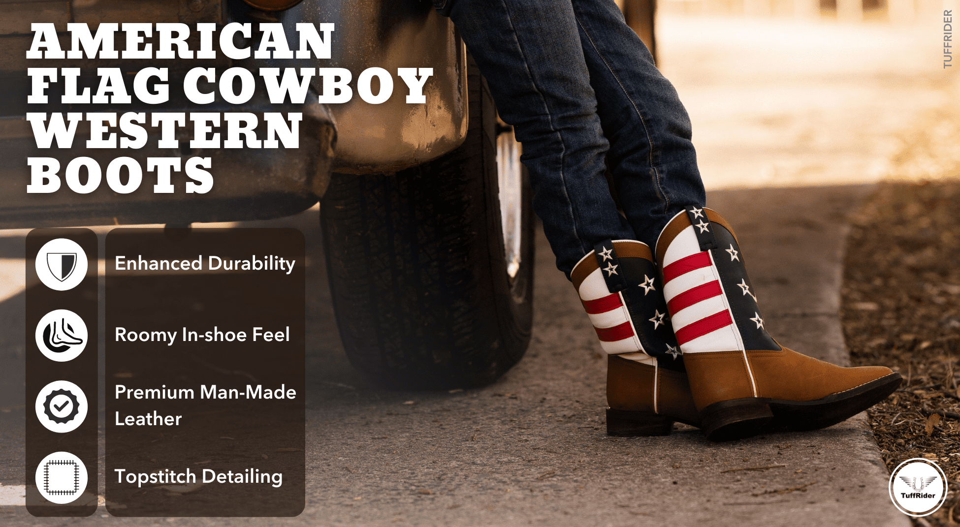 TuffRider Toddler American Cowboy Western Boot - Breeches.com