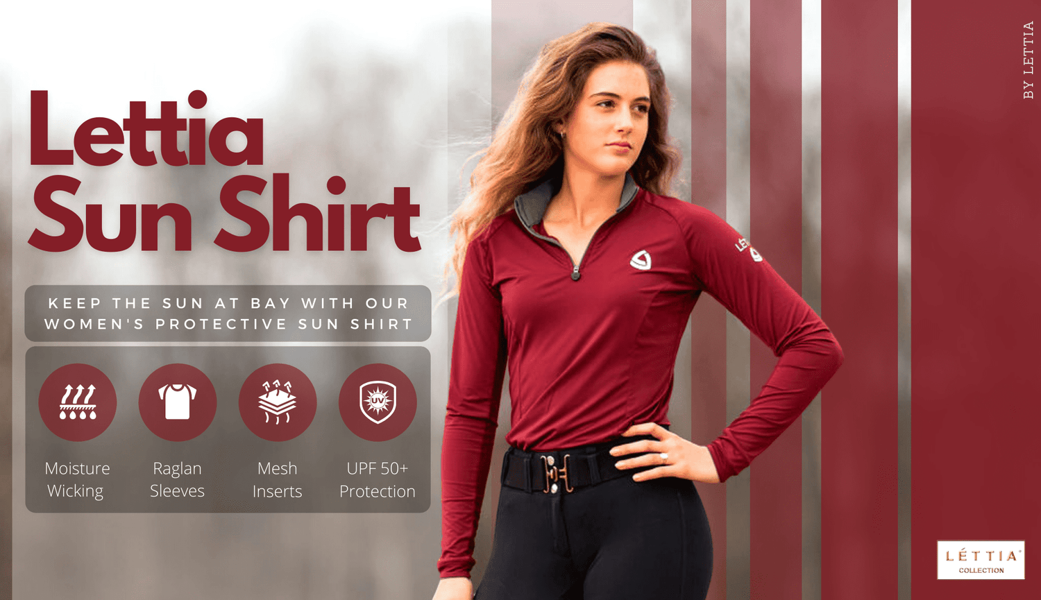 Lettia Ladies Sun Shirt - Breeches.com