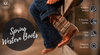 TuffRider Women String Embroidered Leather Square Toe Western Boots - Breeches.com