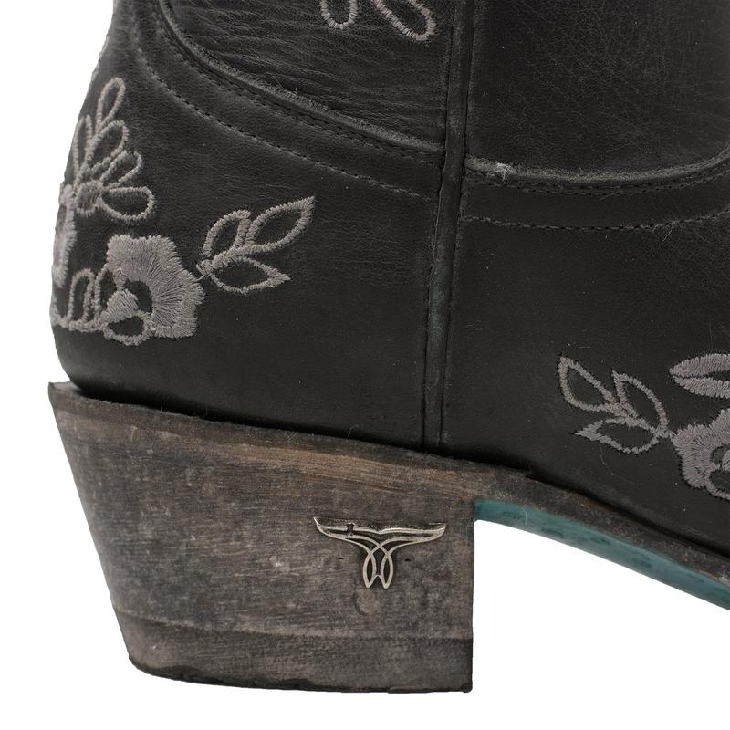 Lane Ladies Lacey Snip Toe Floral Embroidery Western Boot - Breeches.com