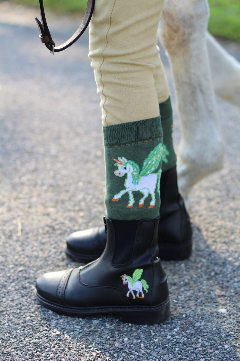 TuffRider Children's Unicorn Starter Front Zip Paddock Boots - Breeches.com