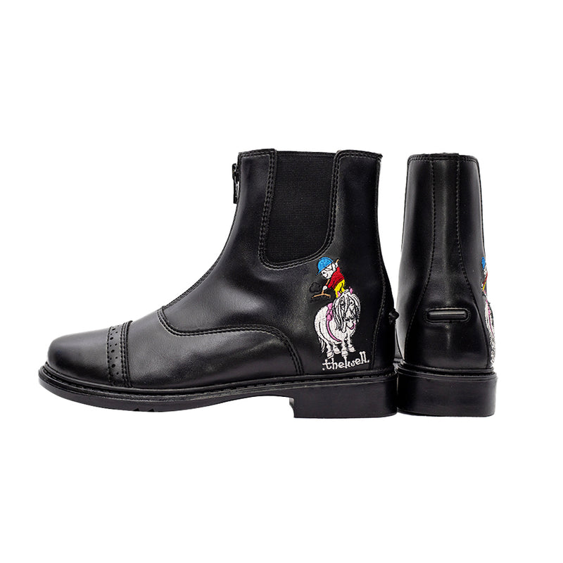 TuffRider Children's Thelwell Sweep Front Zip Paddock Boots - Breeches.com