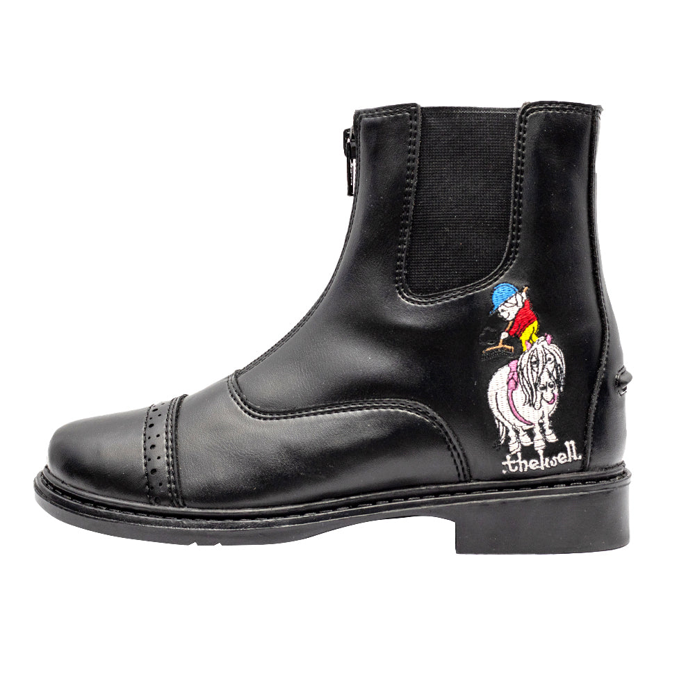 TuffRider Children's Thelwell Sweep Front Zip Paddock Boots - Breeches.com