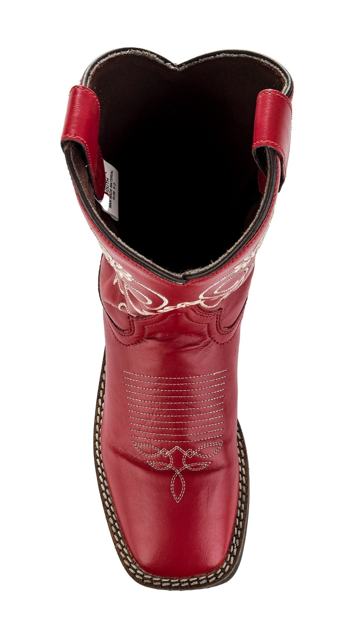 TuffRider Youth Fire Red Floral Western Boot - Breeches.com