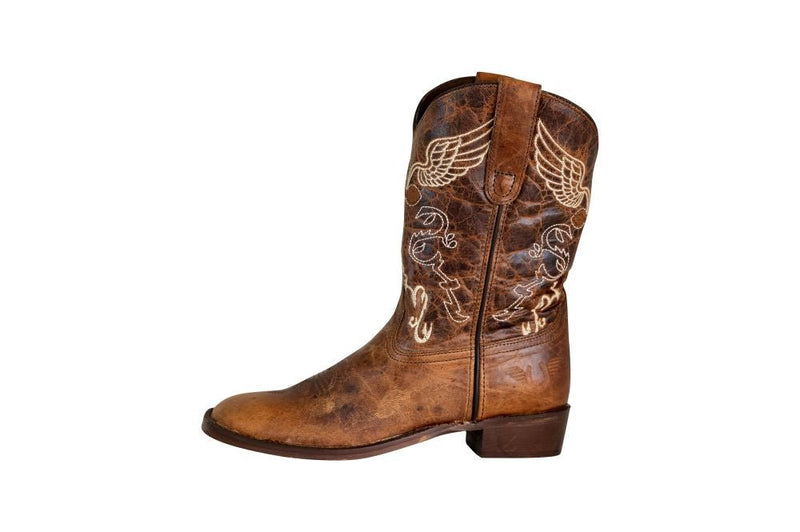TuffRider Toddler's Sequoia Square Toe Western Boot