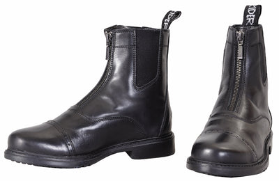 TuffRider Children's Baroque Front Zip Paddock Boots w/ Metal Zipper - Breeches.com